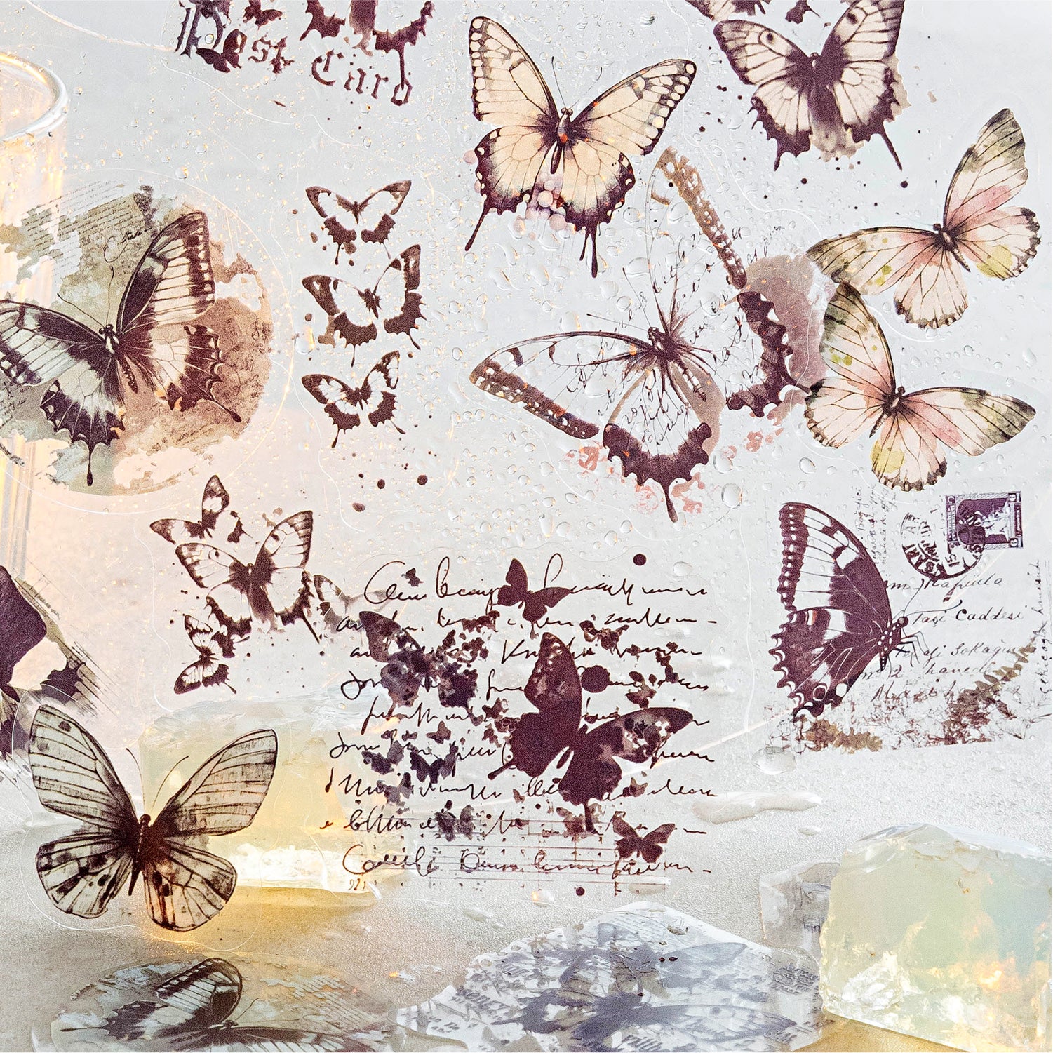 0710 Butterfly PET sticker -40Pcs each pack