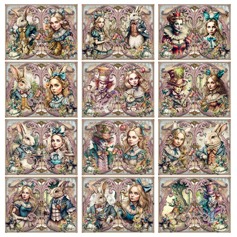 1101 Alice in Wonderland sticker -36Pcs each pack