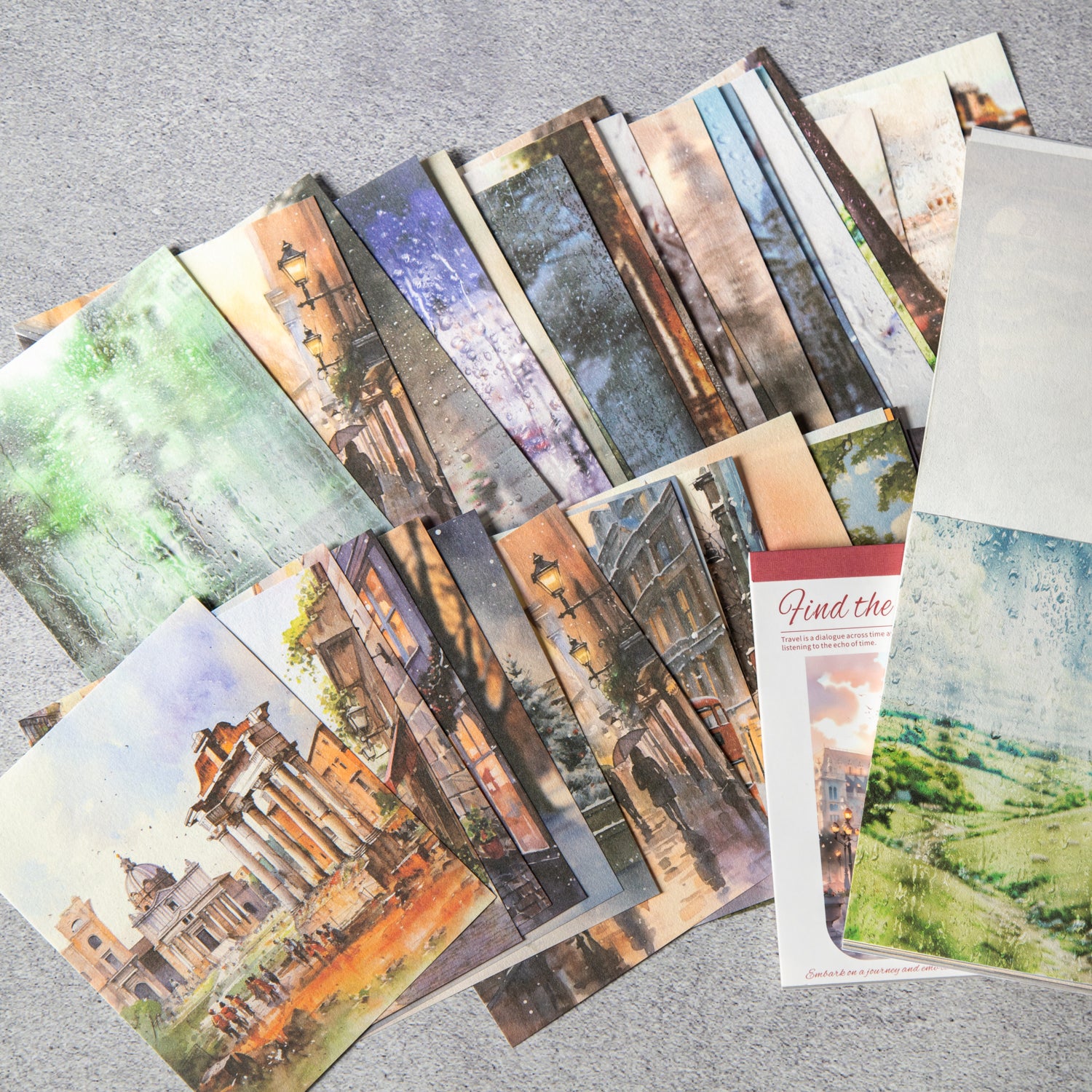 0617 The scenery of the journey paper -50Pcs each pack
