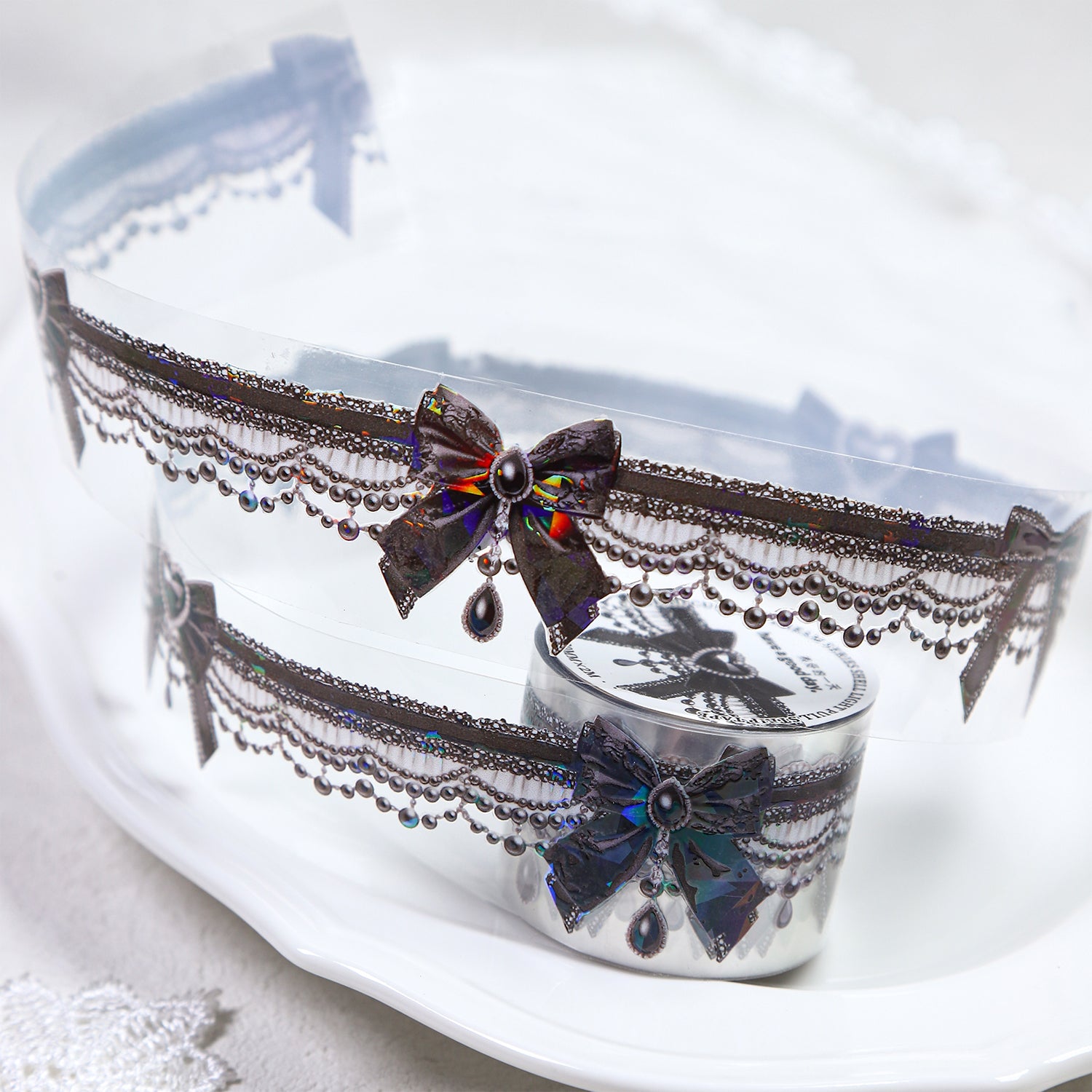 1007 Lace Bead Curtain PET tape -3cm*2m