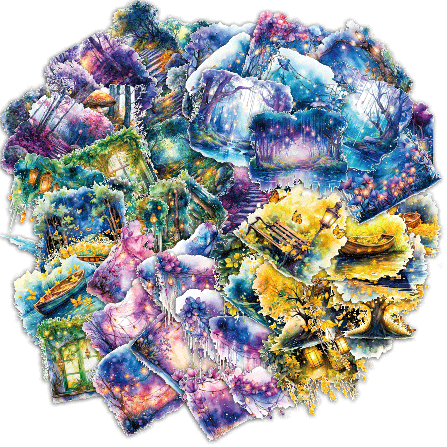 0326 Secret garden Series Sticker -20Pcs each pack