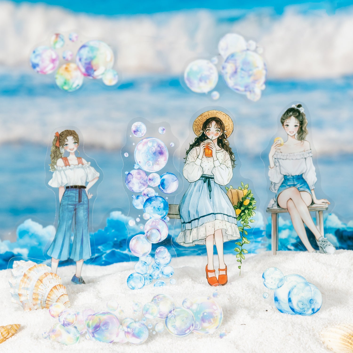 0610 Summer PET sticker -20Pcs each pack