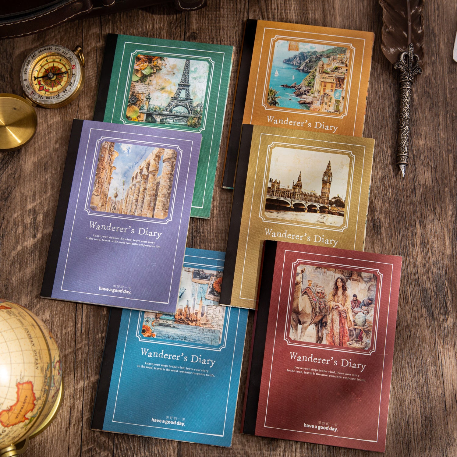 0521 Wanderer's diary Series Paper -30Pcs each pack