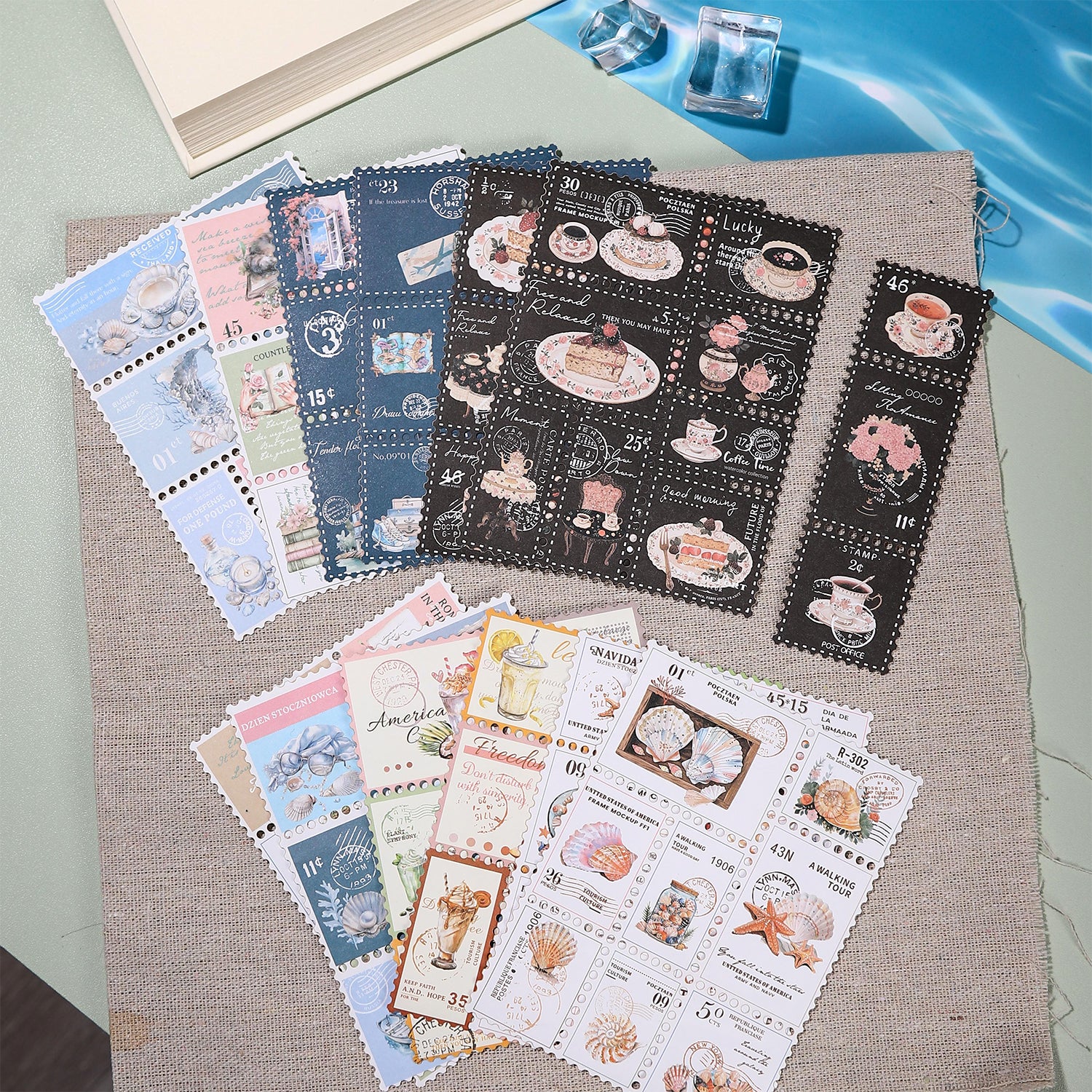 0405 Early summer appointment Series Solid Sticker -4Pcs each pack