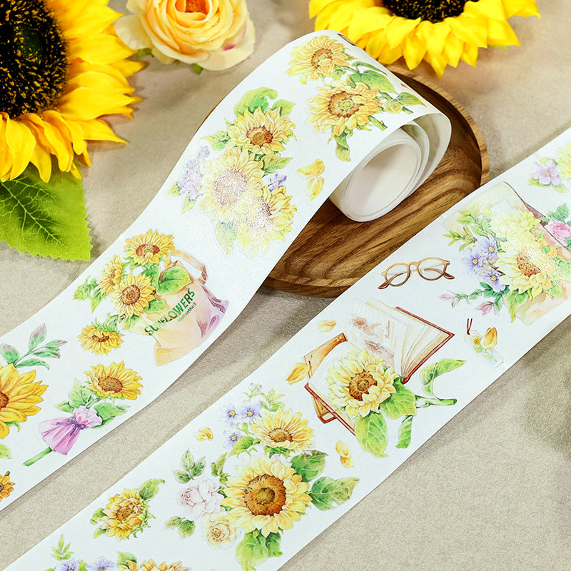 Sunflower Days pre-cut Washi Tape (6cm x 2m)
