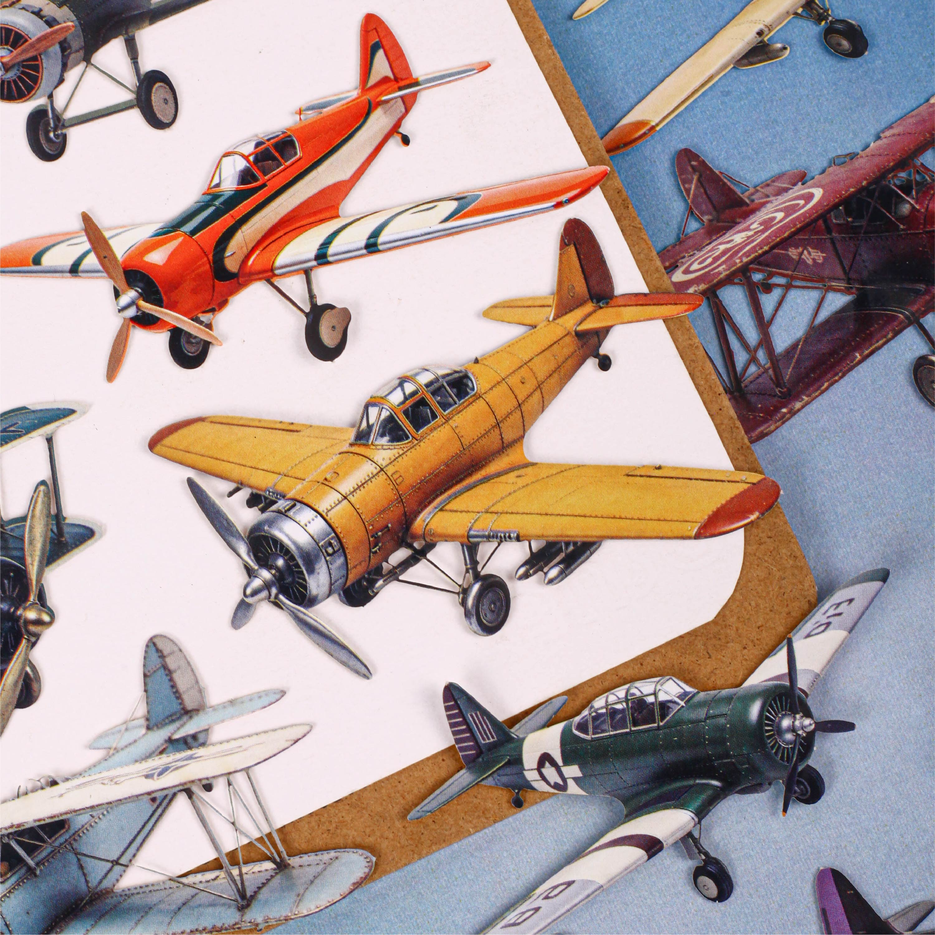 Flight Cardstock Stickers -10Pcs each pack