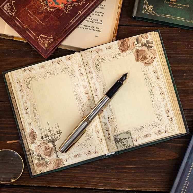 1028 Magic Notebook with Vintage Pattern Inner Page