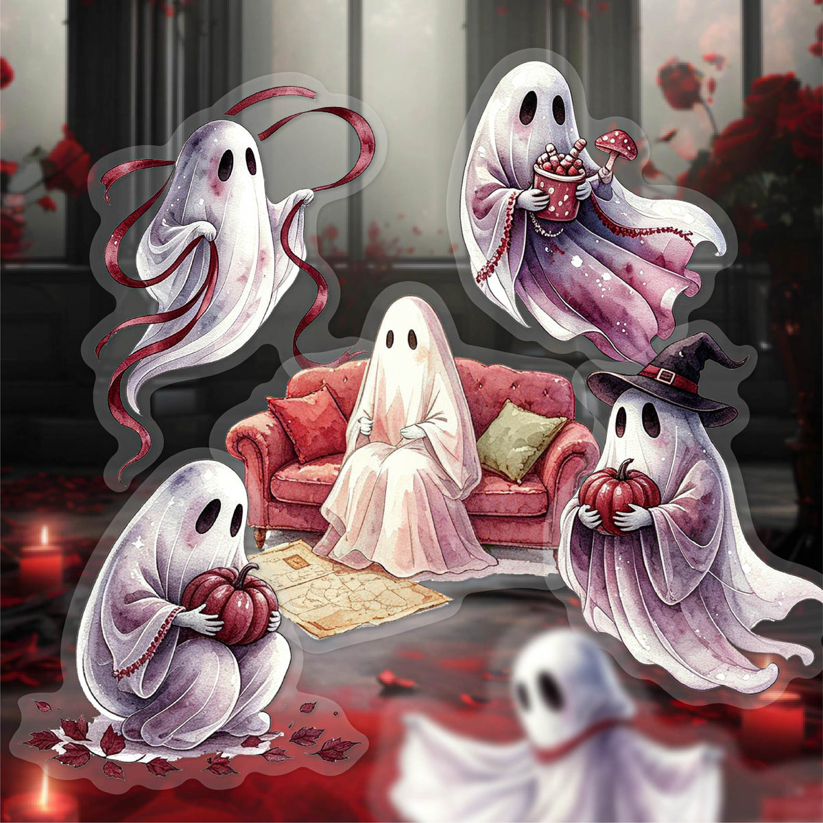 Dreamy Wraith PET Stickers -16Pcs each pack