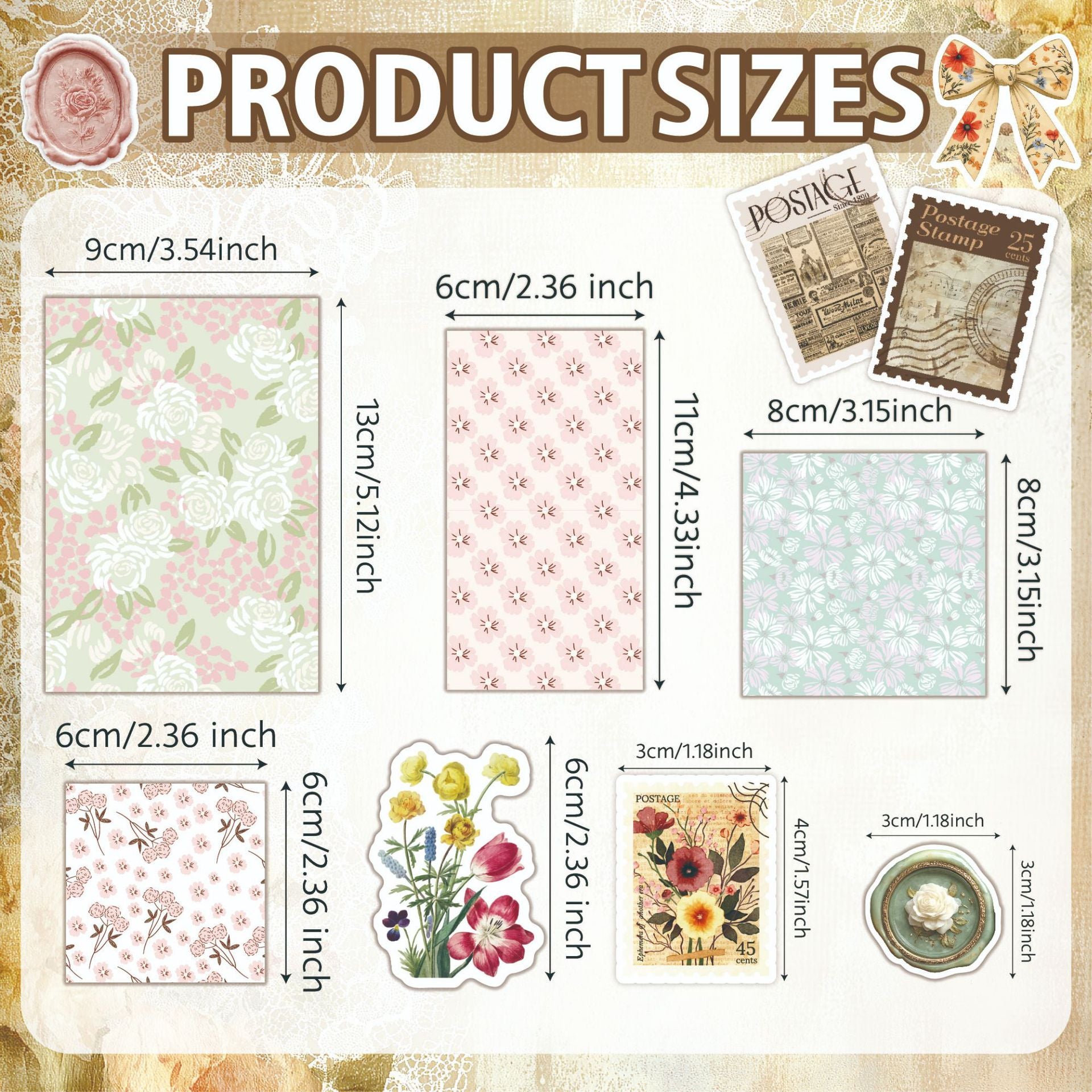 Vintage Mix Pack -50Pcs each pack