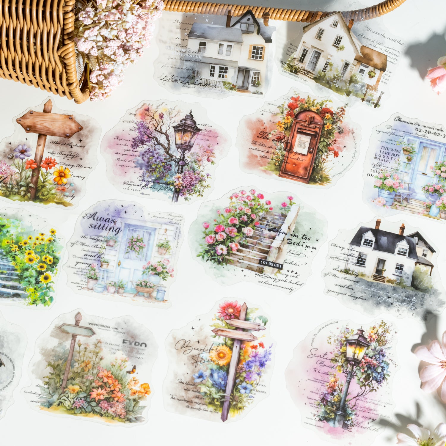 0331 Rural Chapter Series PET Sticker -10Pcs each pack