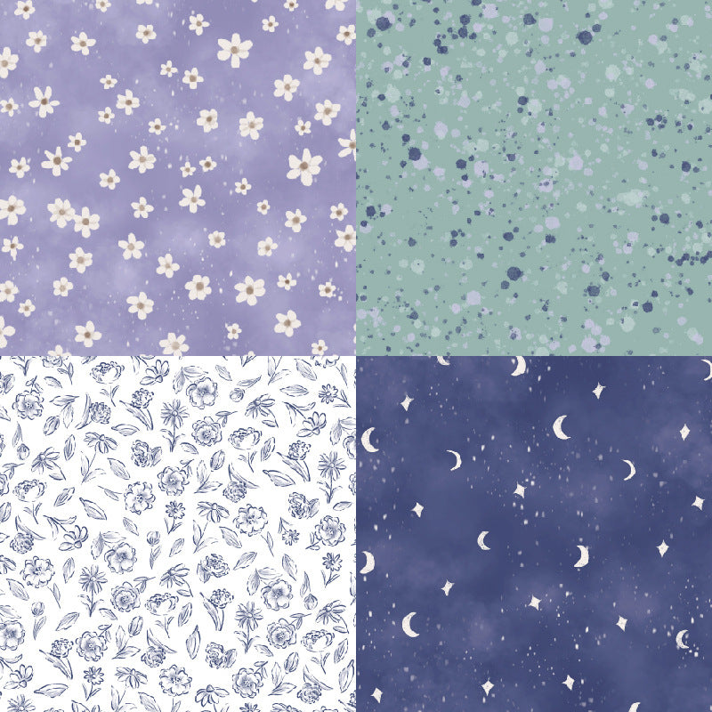 0509 Mauve background paper R2545 -24Pcs each pack