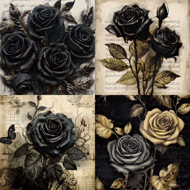 0804 Wither background paper 22026A -24Pcs each pack