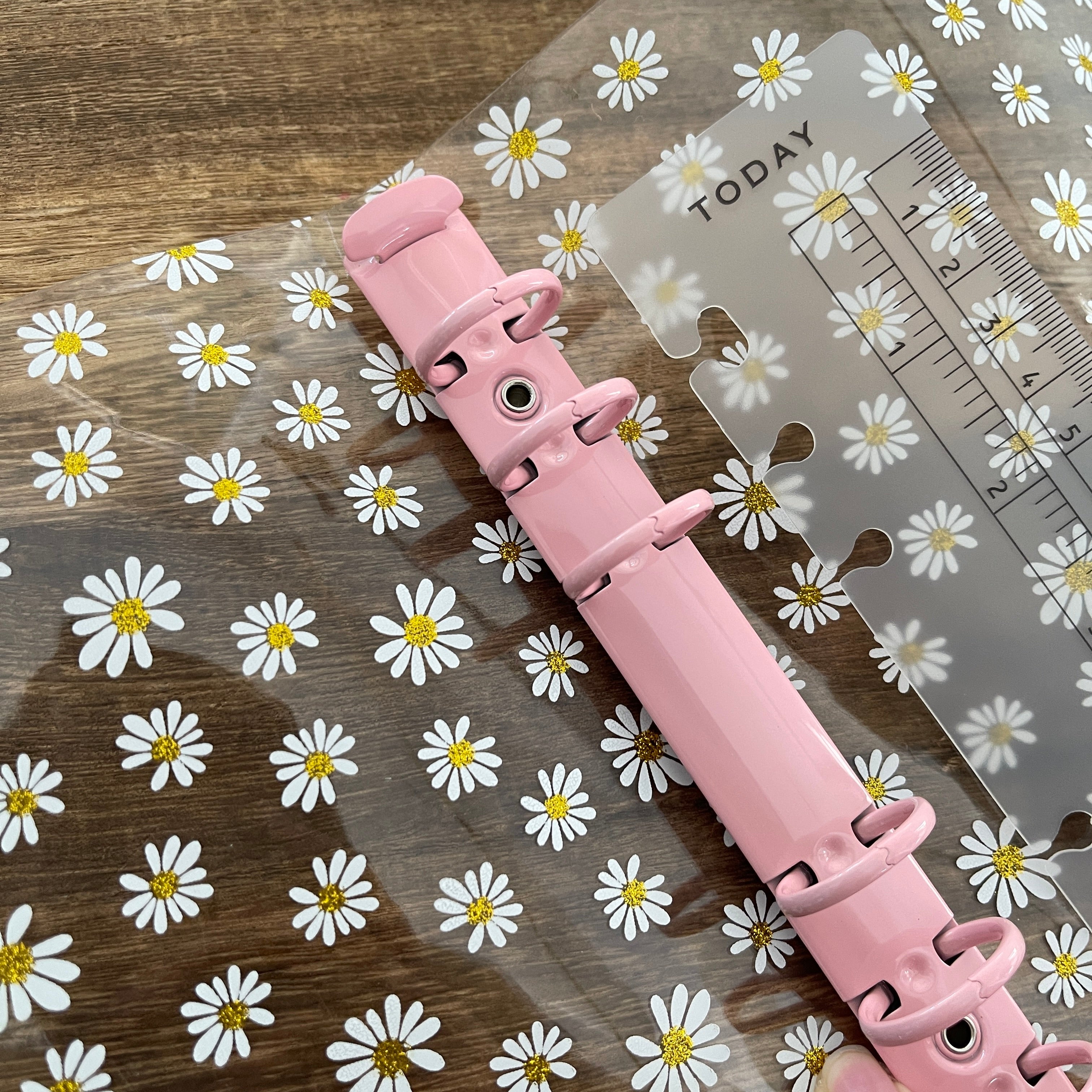 A6 Clear daisy binder journal *Not include inner pages