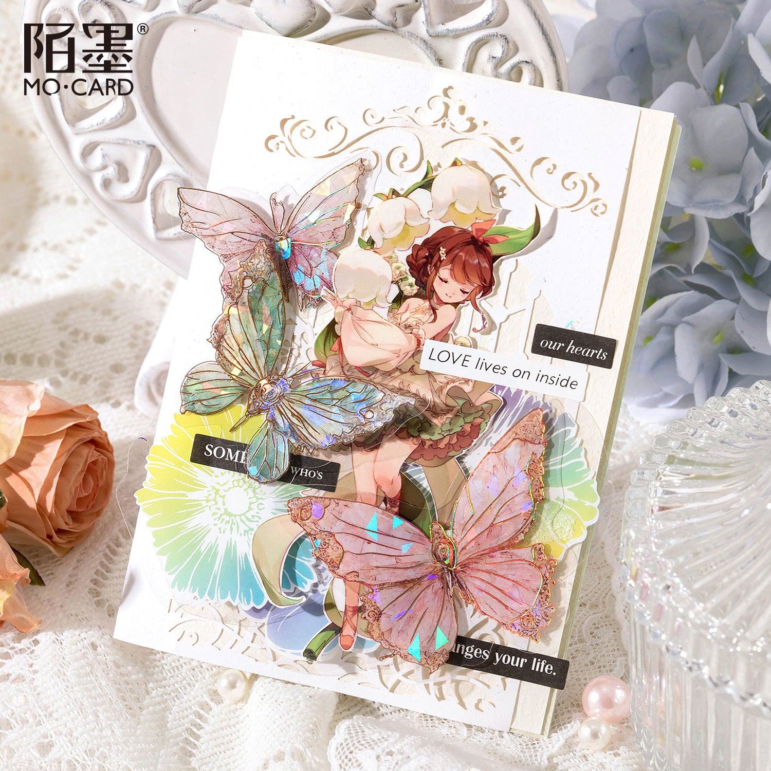 0418 Unbounded Butterfly Spectrum Series Sticker -20Pcs each pack