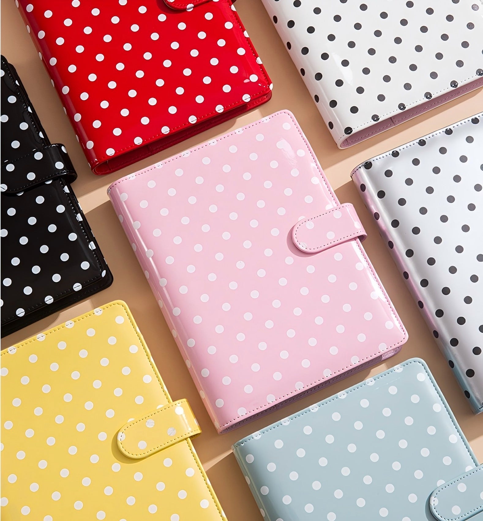 1115 A5 Polka dot ATC card organizer + 30 card inserts