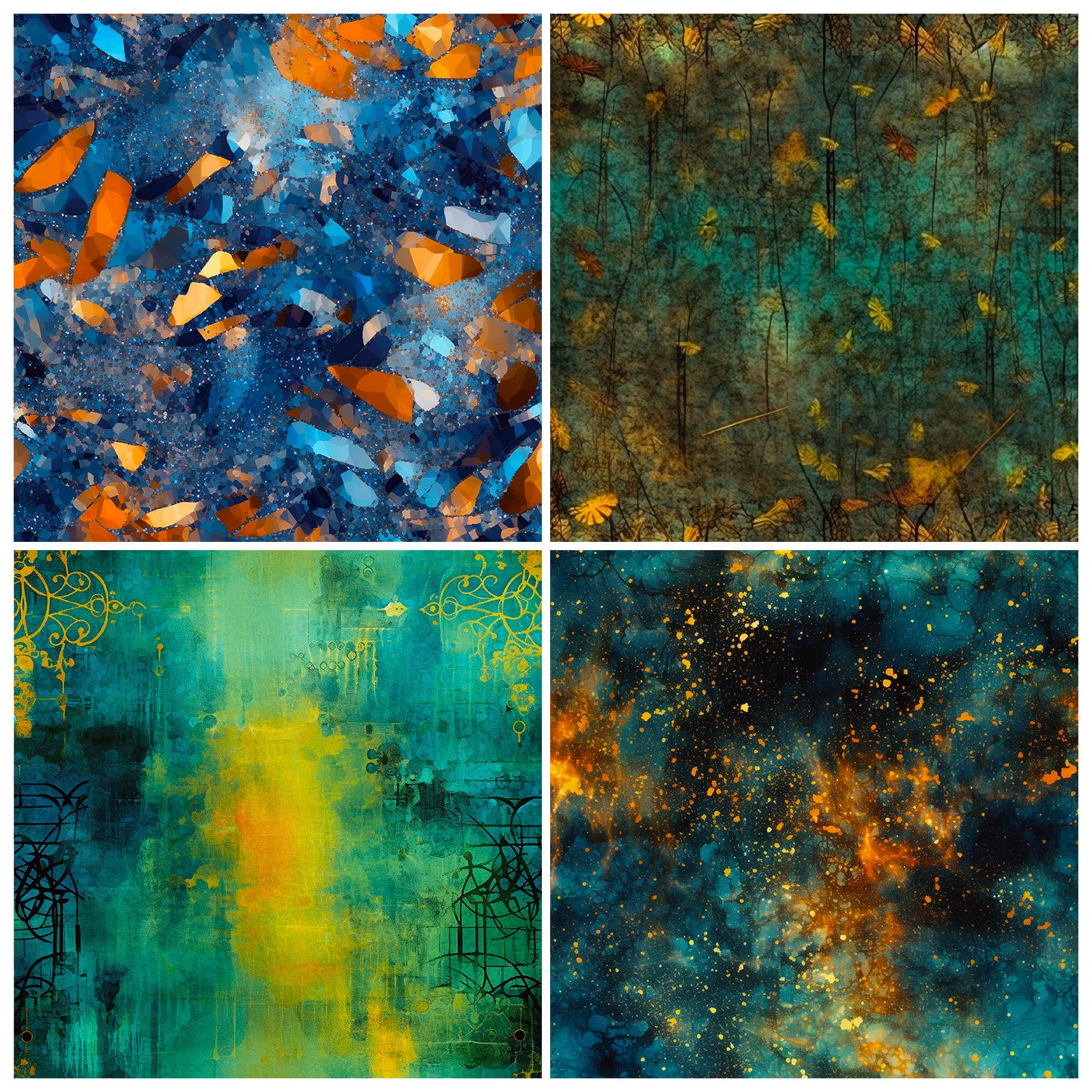 0813 Vintage background paper -12Pcs each pack