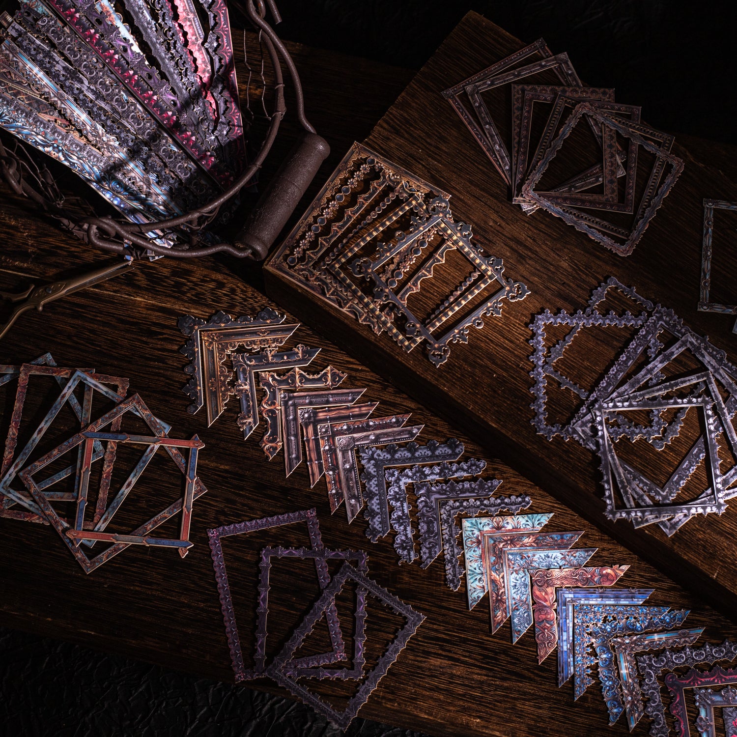 0610 Vintage border cardstock sticker -20Pcs each pack