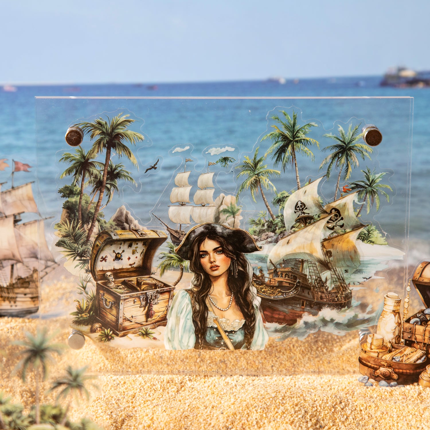 0529 Sailing trip PET Sticker -20Pcs each pack