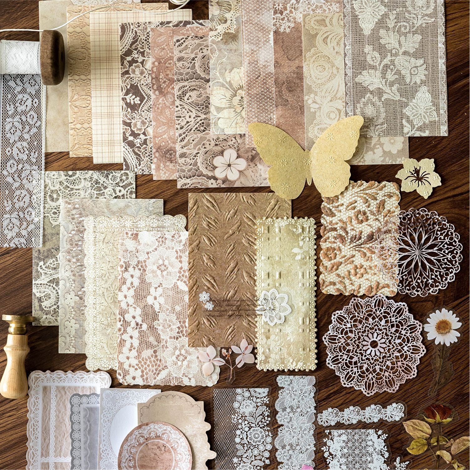 0425 Floating Painted Chapter Series Paper -37Pcs each pack