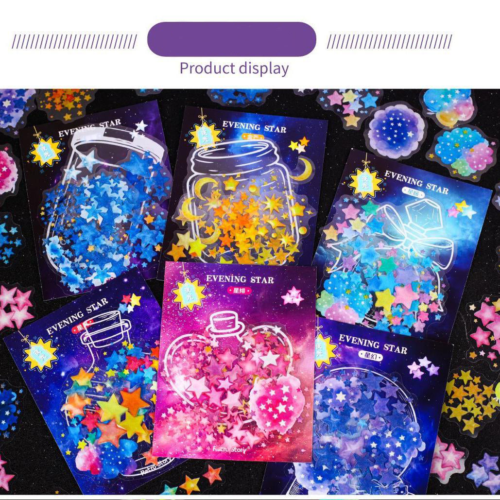 0327 Evening star Series Sticker -21Pcs each pack