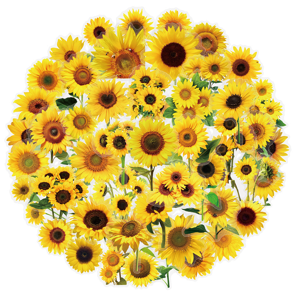 0730 50 Sunflower PET sticker