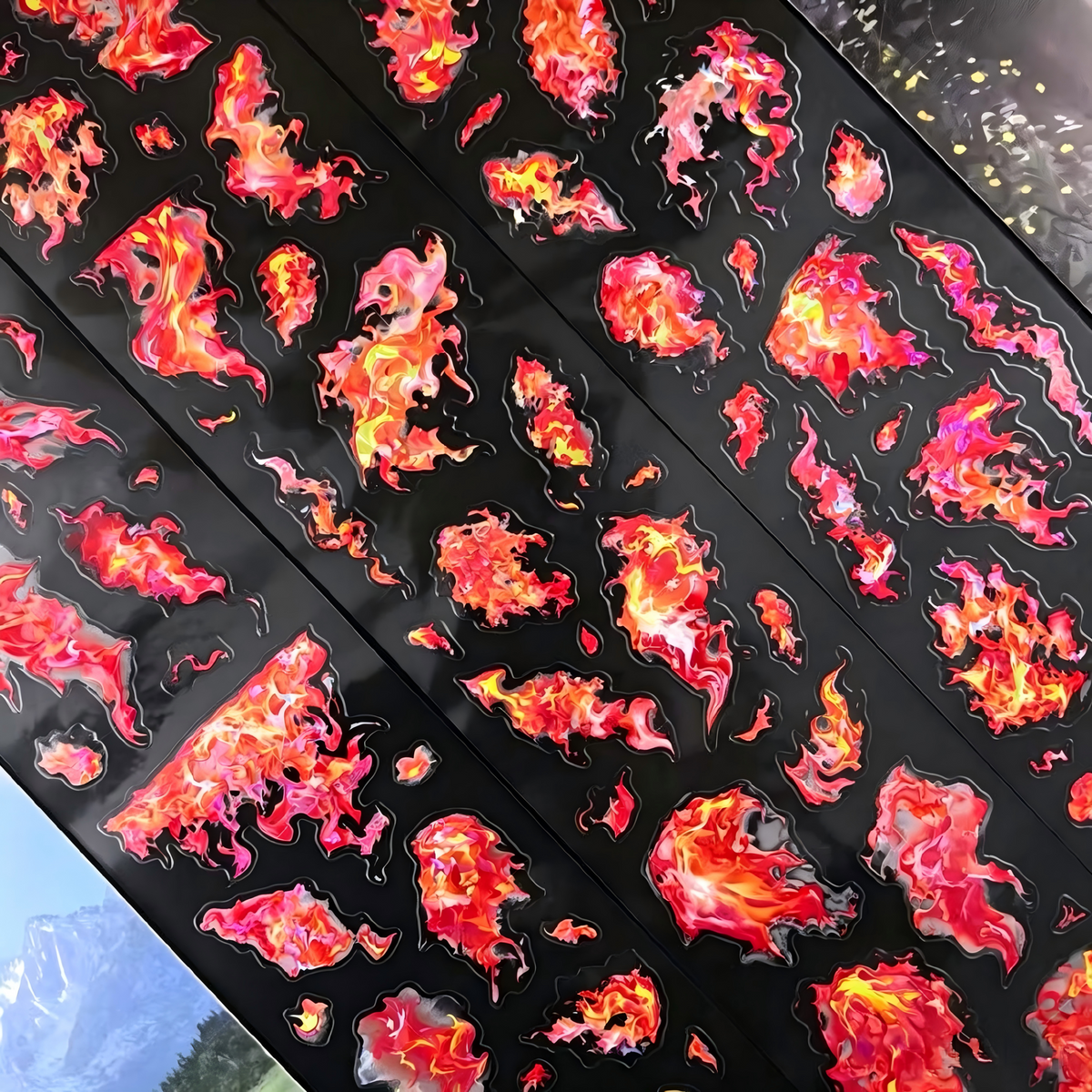 Blazing Rebirth Shell Gloss Pre-cut PET Tape (6 x 100 cm) 1 loop