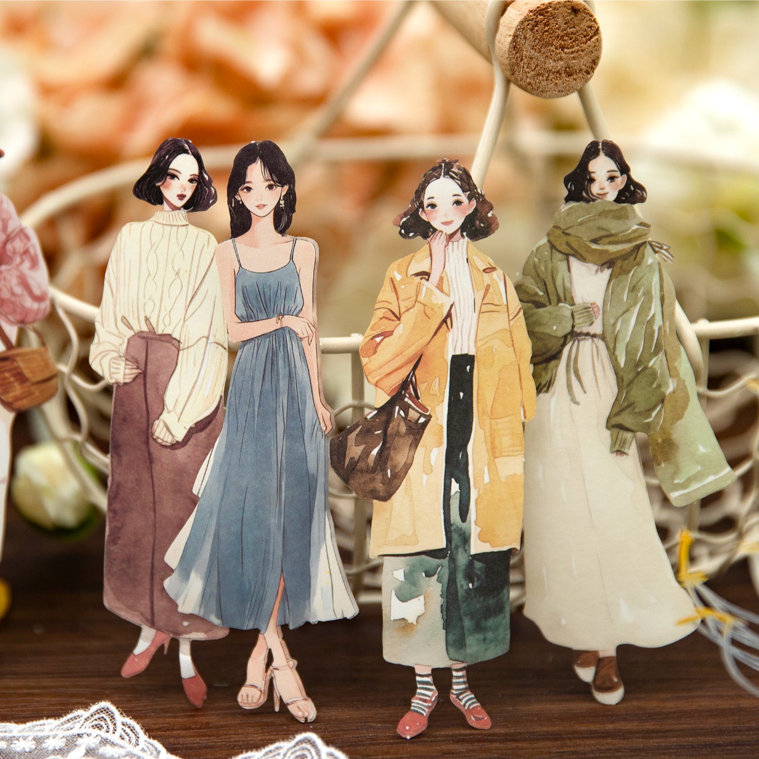 0327 Century Story Series Sticker -10Pcs each pack