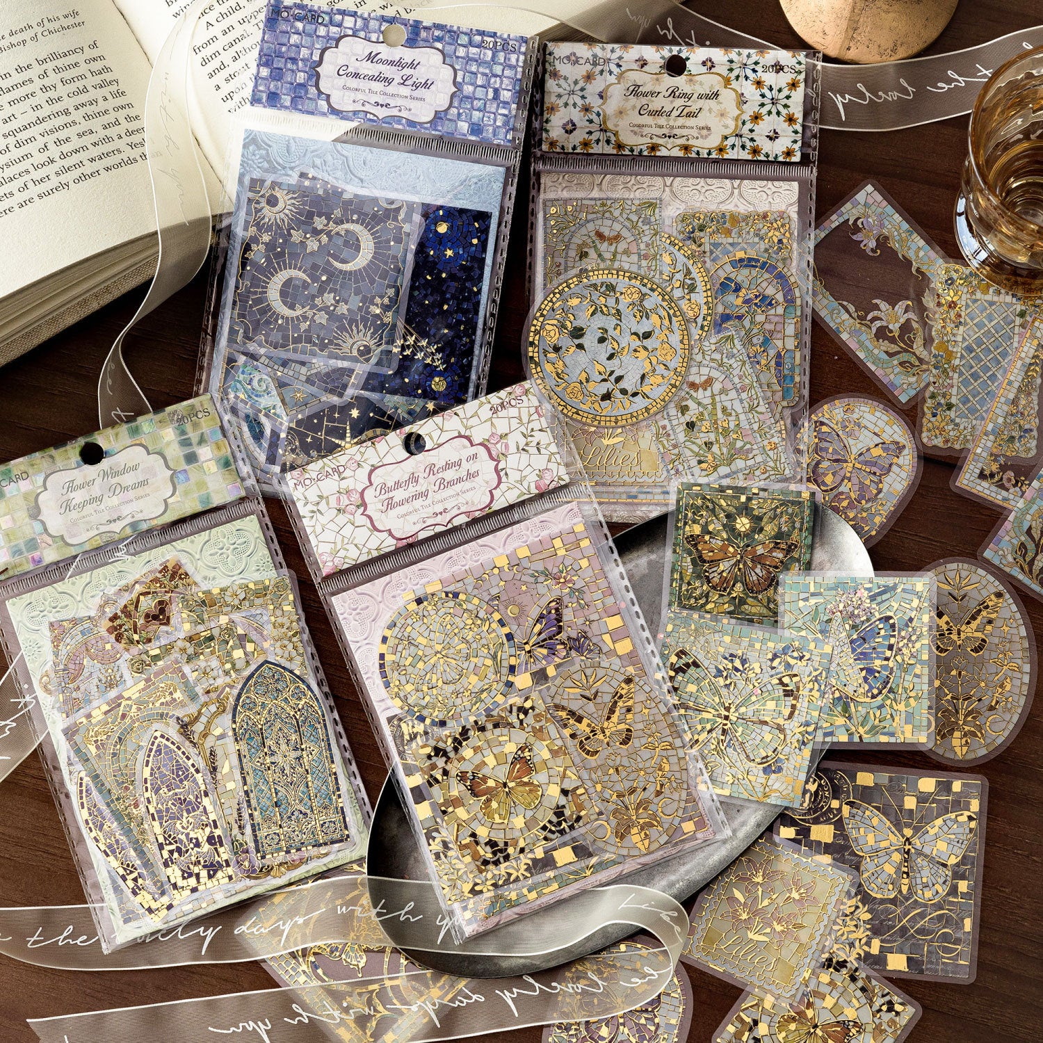 Color Brick Collection PET Stickers -20Pcs each pack