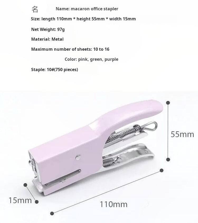 0913 Macaron color stapler