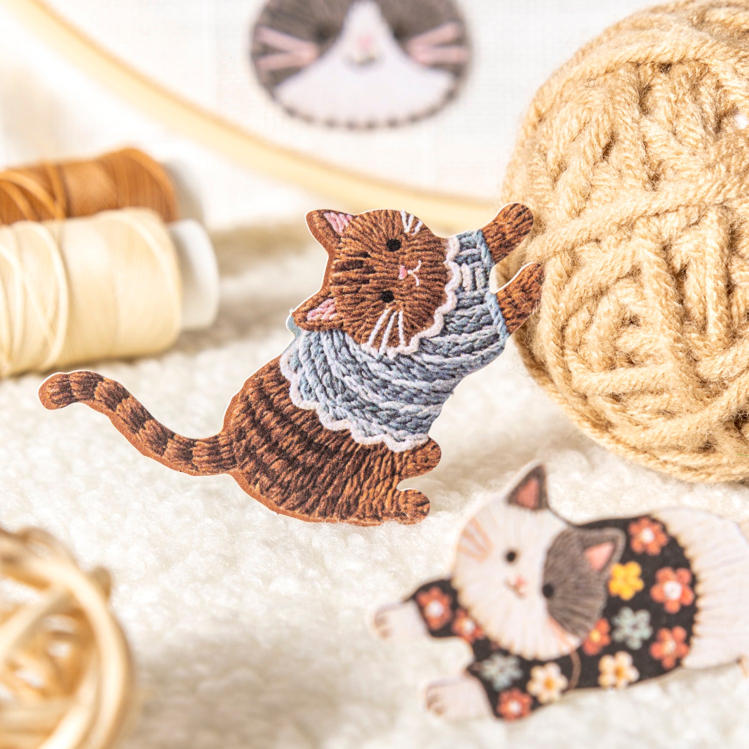 1115 Embroidered pets sticker -20Pcs each pack