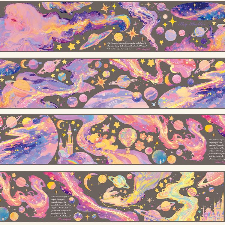 0710 T-291 Star Sky story PET tape -6cm*2m