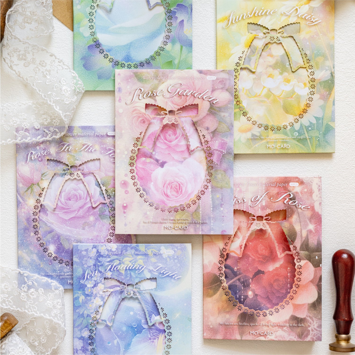 0531 Flowers and cats paper -30Pcs each pack