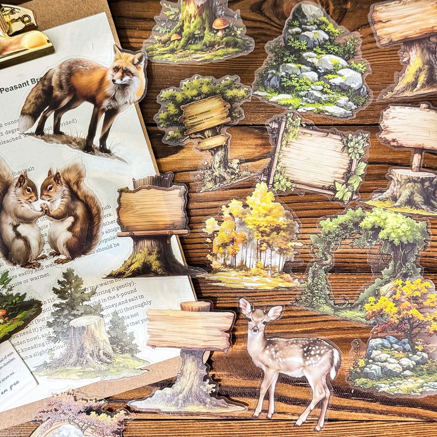 0712 Forest secret realm PET sticker -25Pcs each pack