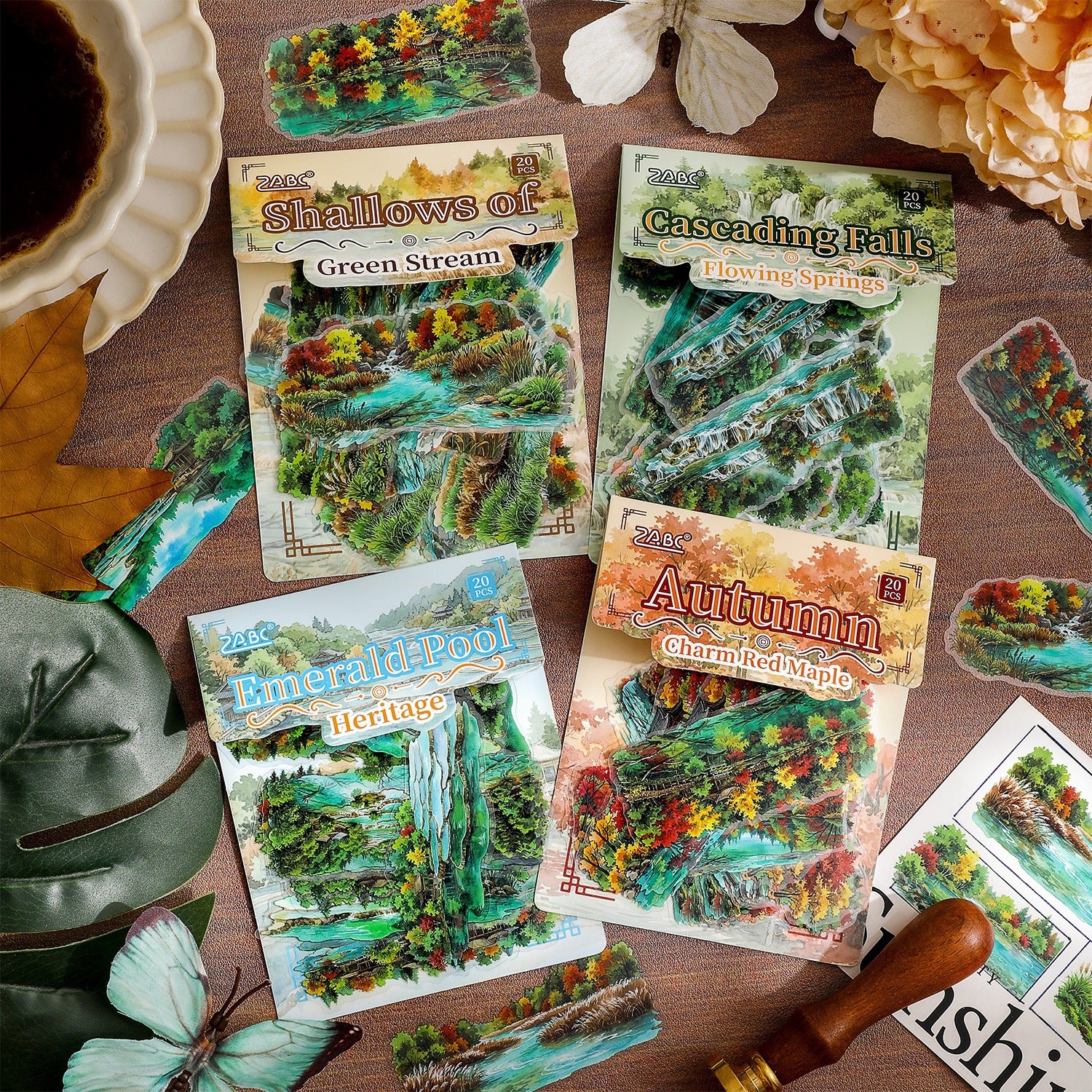 Rustic Retreat PET Stickers -20Pcs each pack
