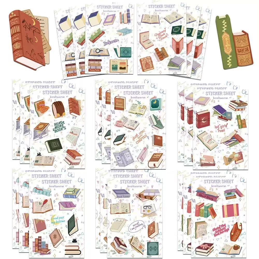 0609 Book sticker -8Pcs each pack