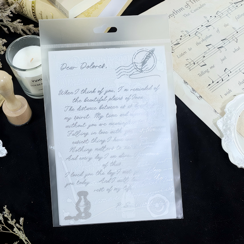0906 Golden years · silver vellum paper Mixed pack -9Pcs each pack