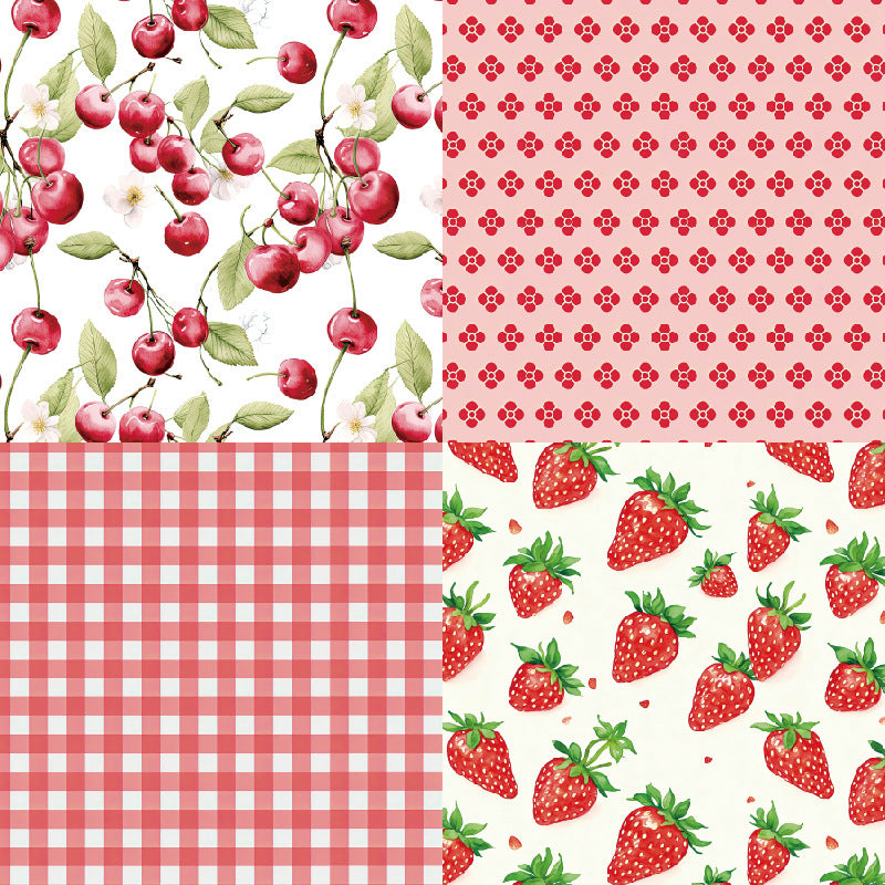 Cherries The Cuttest Background Paper R2429 -24Pcs each pack