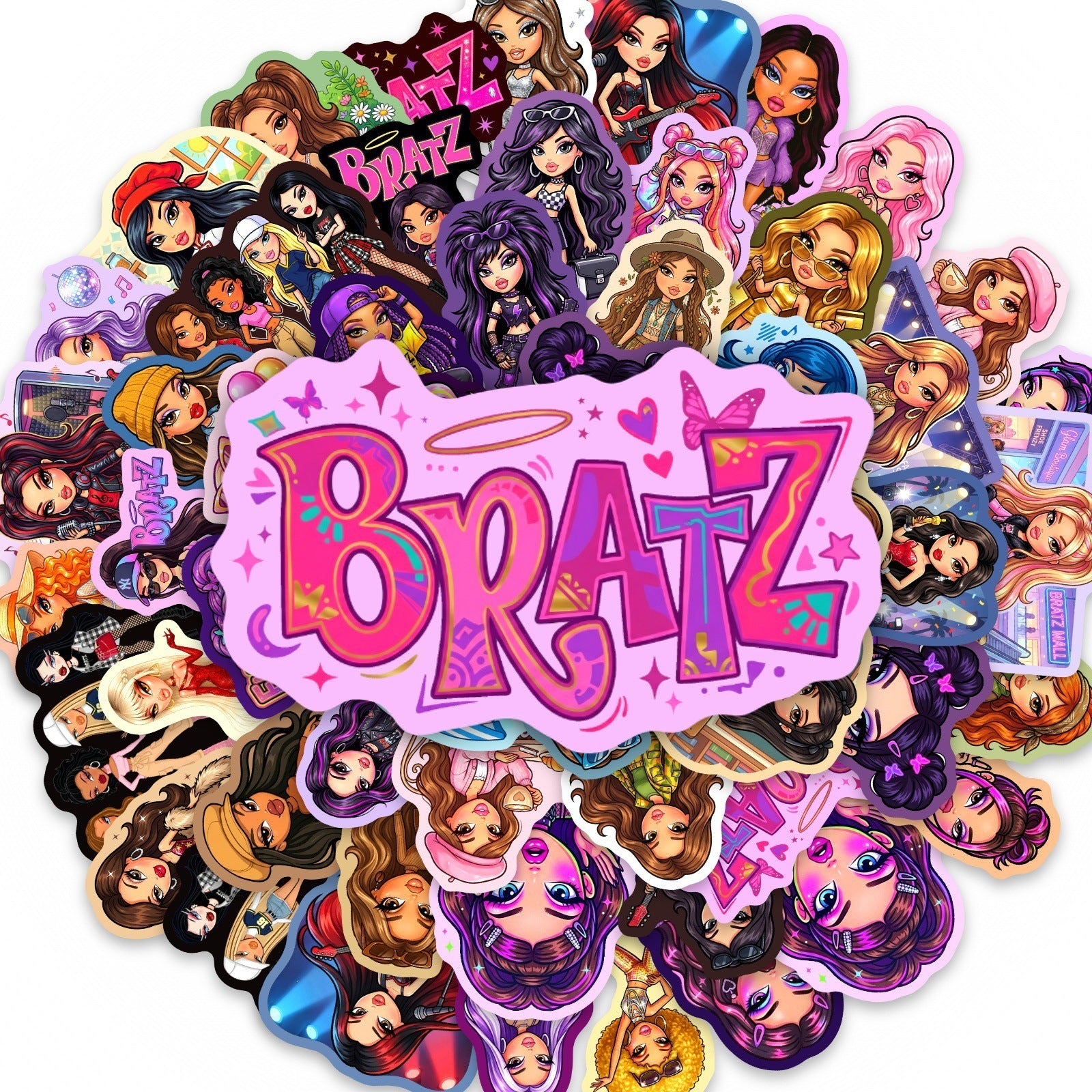 50 Bratz Stickers solid with border