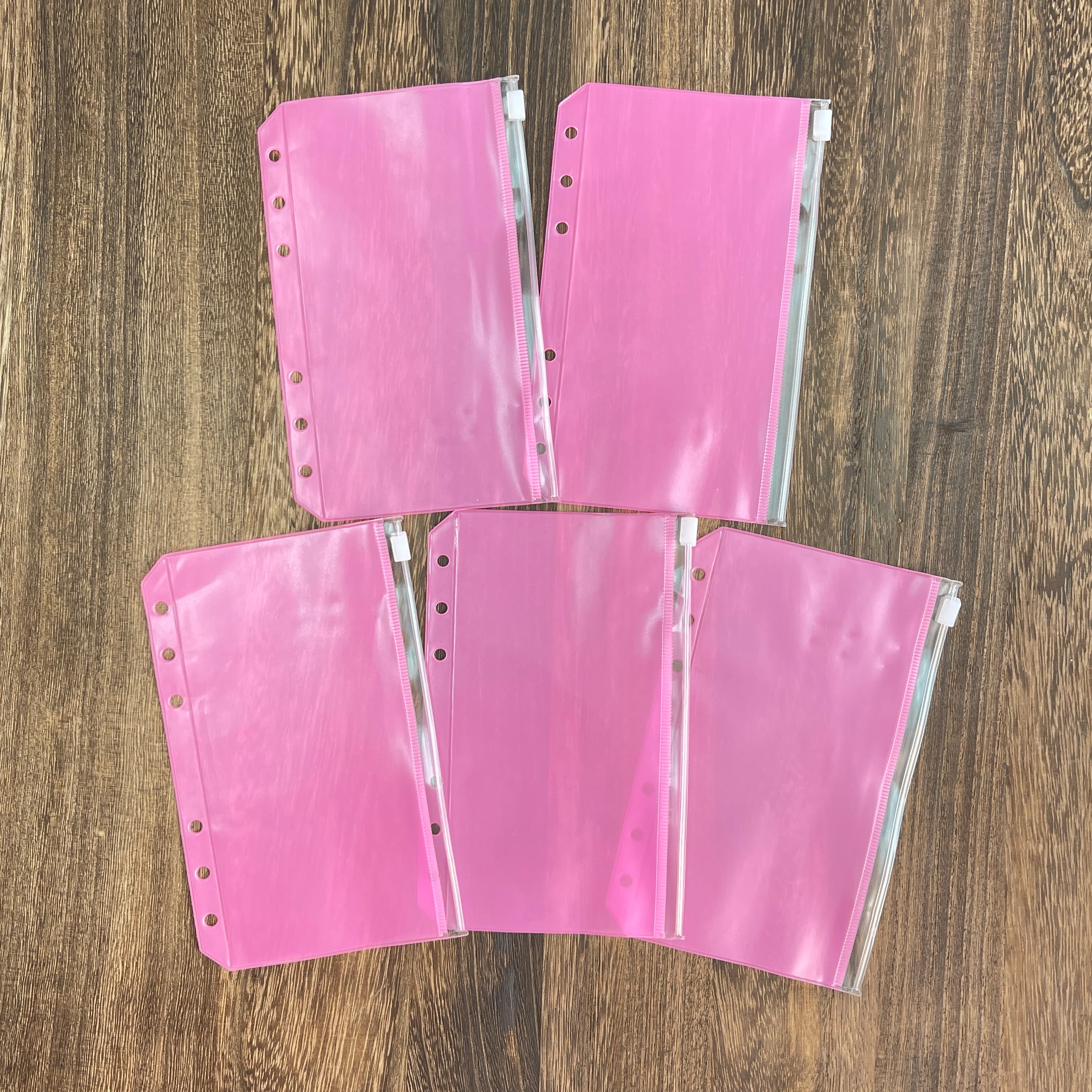 0714 A6 binder storage pocket 1 pack 5 pcs