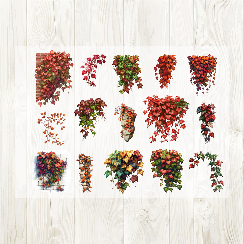 A4 vine matte PET pre-cut large sticker 1 pack 2 sheets