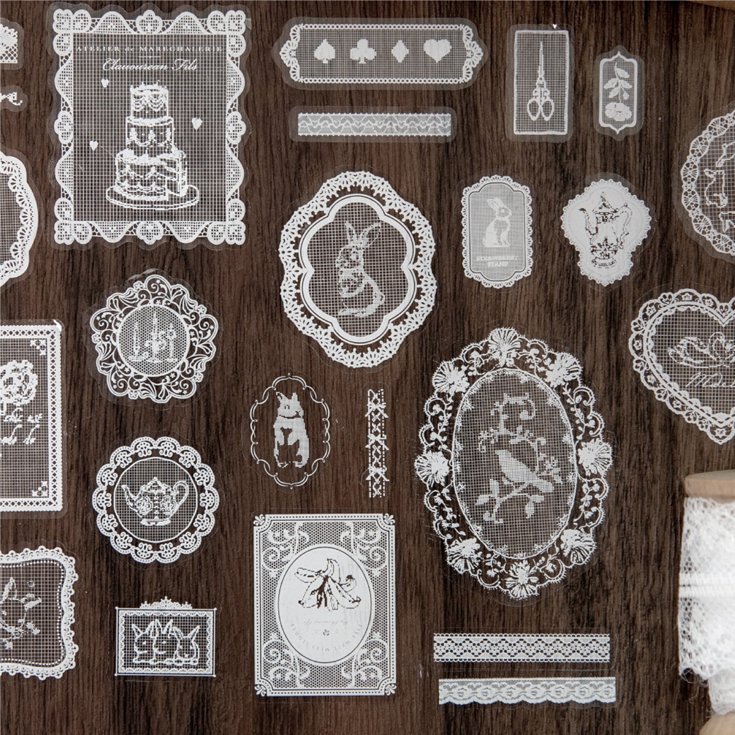 Pixel Lace PET Sticker -2Pcs each pack
