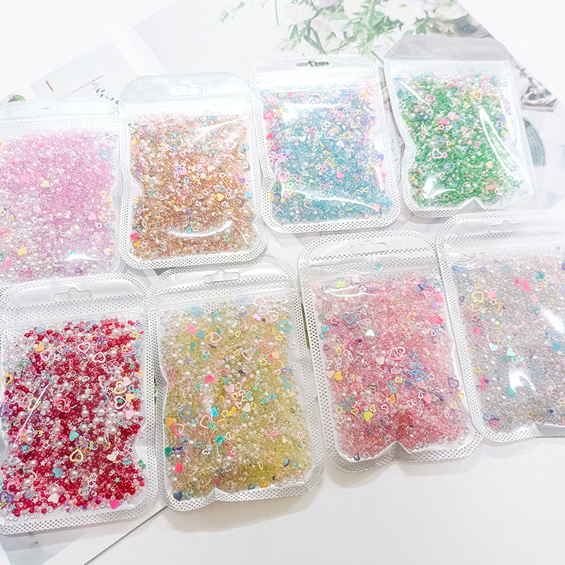 Pearl resin sequin mixture