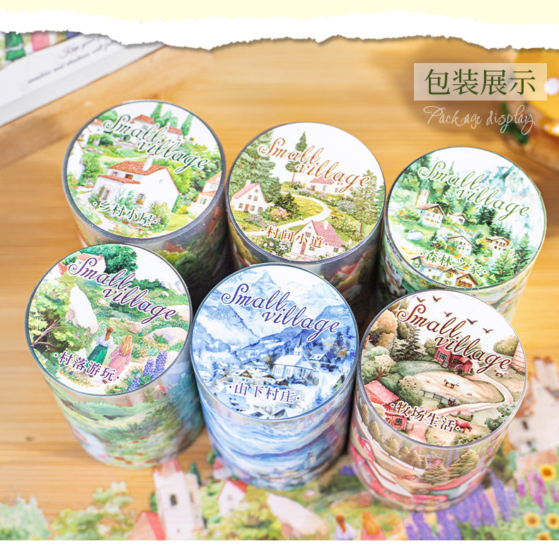 0319 Small village Series PET tape -6cm*2m