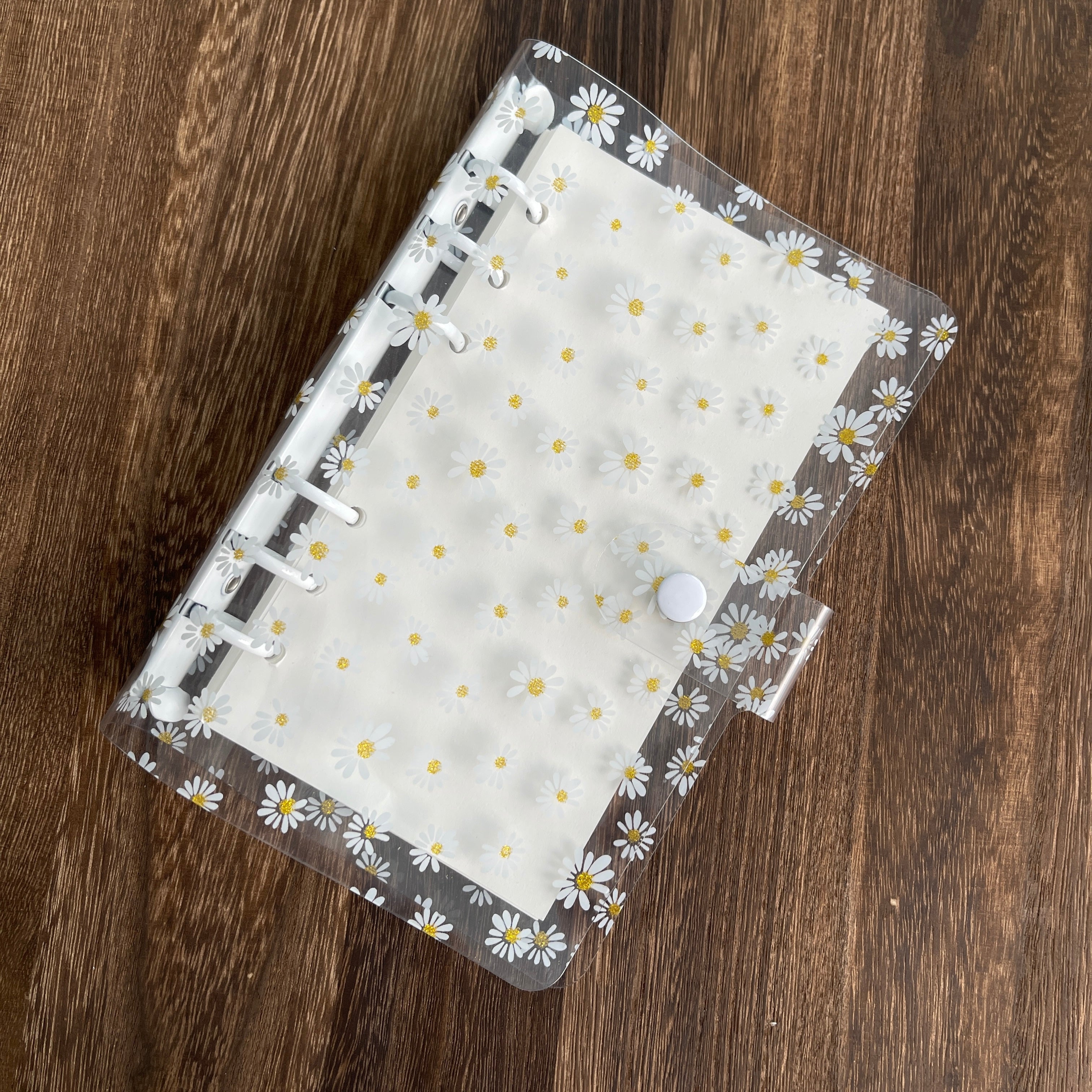 0714 A6 Clear daisy binder journal