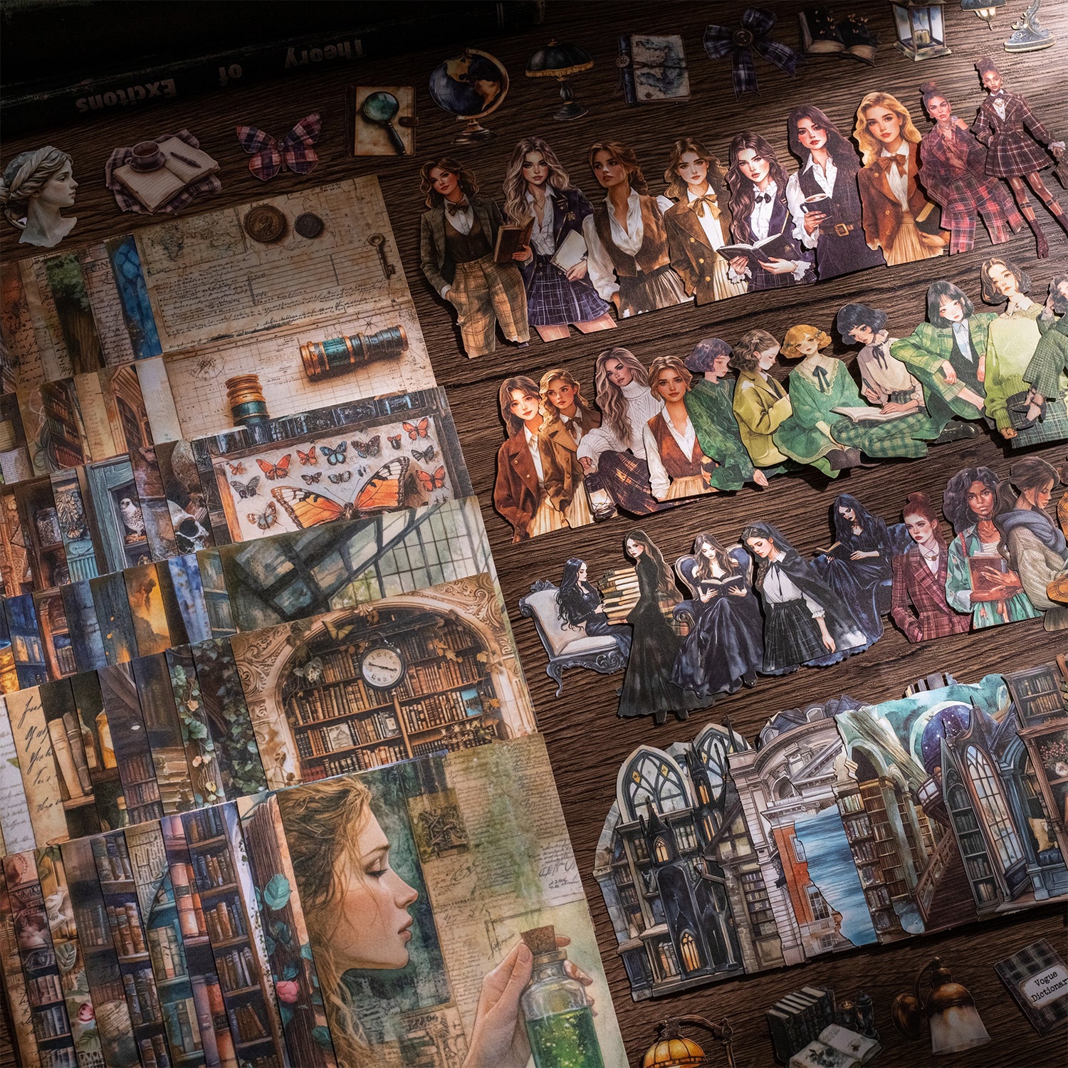 0630 Gothic Academy Solid & Washi Mixed pack -25Pcs each pack