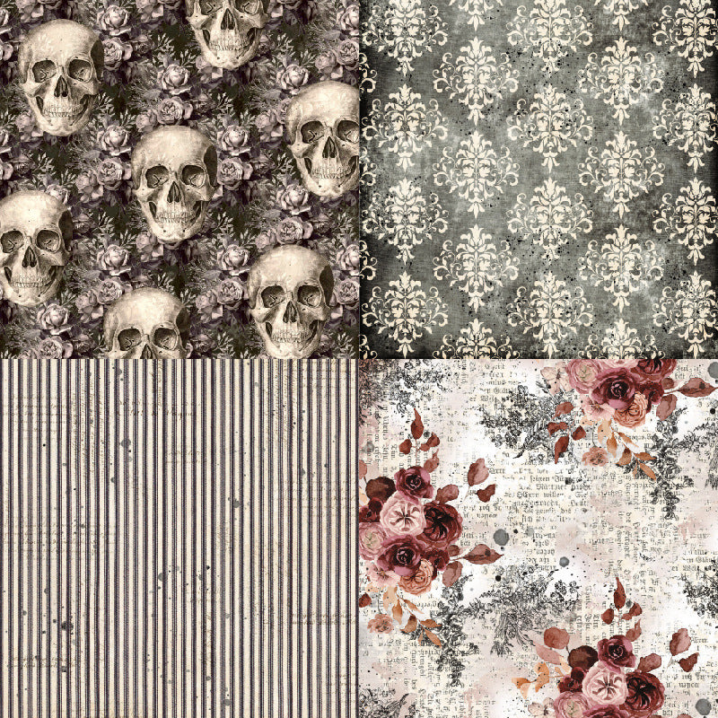 0805 Silent cartle background paper R2309 -24Pcs each pack