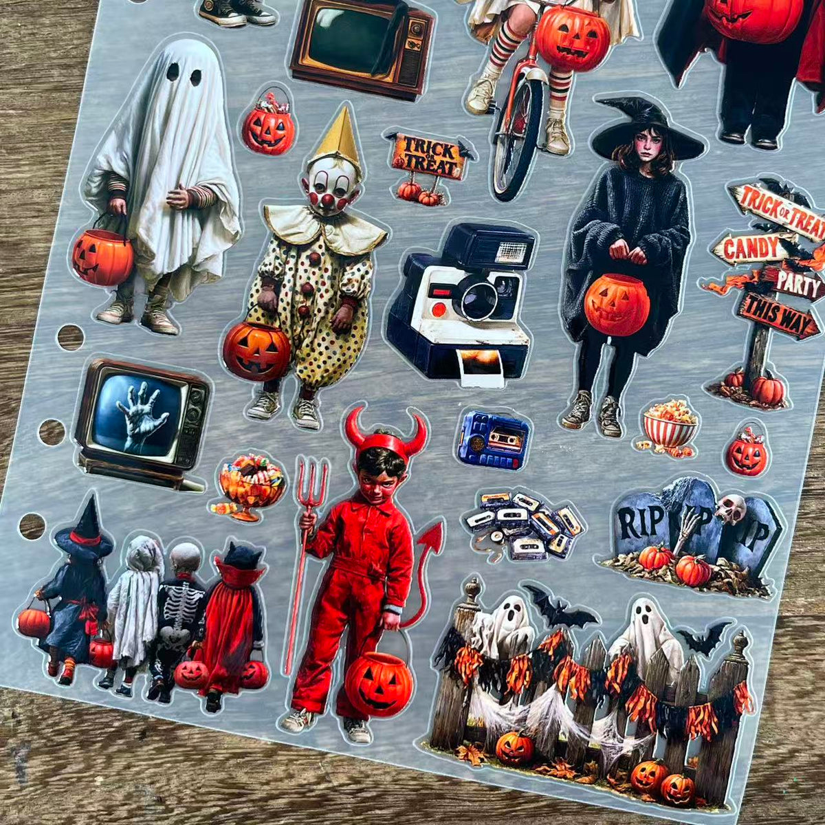 3D Halloween (A) PET Sticker 1 Pcs