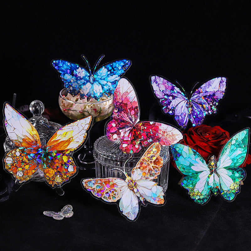 0425 Gemstone Butterfly Series Sticker-5Pcs each pack