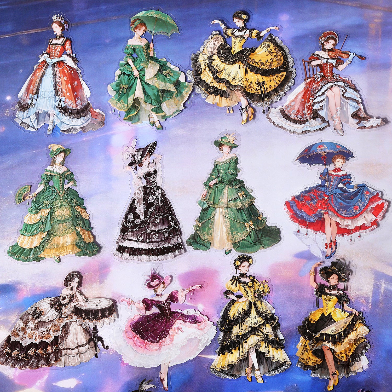 Duchess Ball PET Stickers -10Pcs each pack