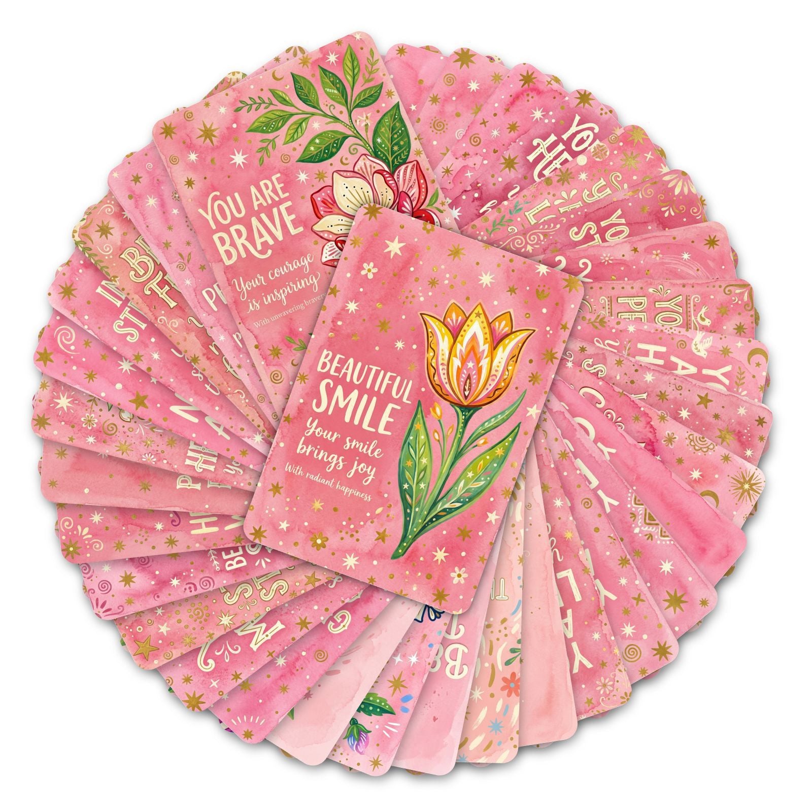 Blushing Flower Realm Cardstock 36pcs (2.36 × 3.5 inch)
